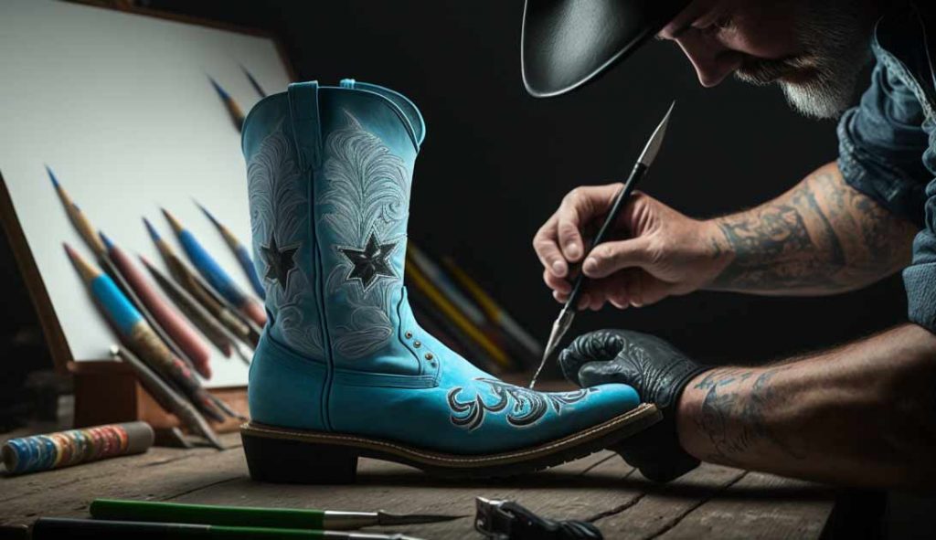 how to paint cowboy boots